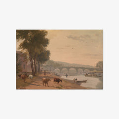 A View of Richmond Bridge, on the Thames by Augustus W. Callcott