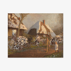 Cottages on a Frosty Evening by Sir George Clausen