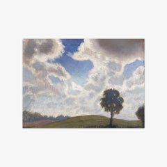 Landscape with Silhouetted Tree by Sir George Clausen