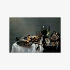 Breakfast Table with Blackberry Pie by Willem Claesz. Heda