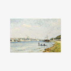 The Seine at Passy by Stanislas Lépine