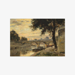 The Little Arm of the Seine at Pont Neuf by Stanislas Lépine