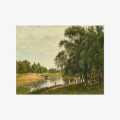 Island of the Grande Jatte in Summer by Stanislas Lépine