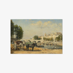 The Banks of the Seine at Île Saint-Louis by Stanislas Lépine
