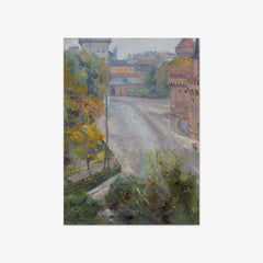The Barbican and Floriańska Street – View from Zacisze Street by Stanisław Wyspiański