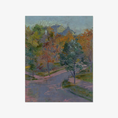 View of the Municipal Theatre Krakow from Zacisze Street by Stanisław Wyspiański