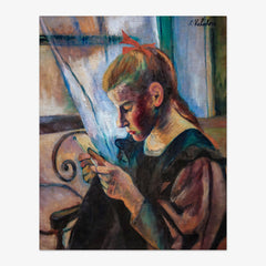 Young Woman Crocheting by Suzanne Valadon
