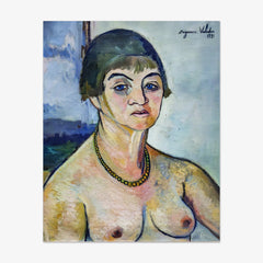 Self-Portrait with Nude Breasts by Suzanne Valadon