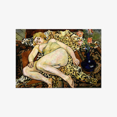 Catherine Reclining on a Leopard Skin by Suzanne Valadon