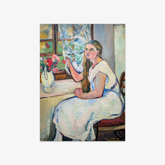 Germaine Utter at Her Window by Suzanne Valadon