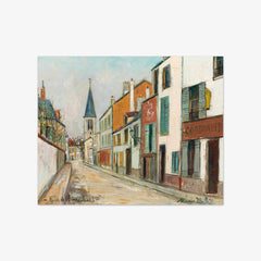 Rue Jean Durand and the Church, Stains by Maurice Utrillo