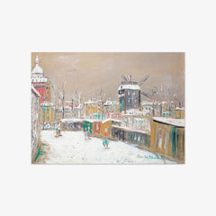 Le Moulin de la Galette in the Snow by Maurice Utrillo
