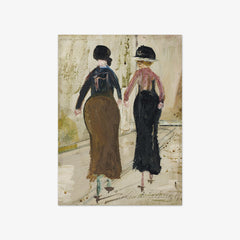 Two Women from Behind by Maurice Utrillo