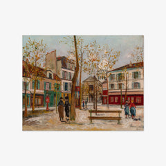 Place du Tertre in Montmartre by Maurice Utrillo