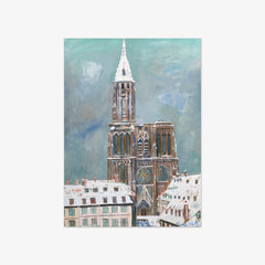 Strasbourg Cathedral Under Snow by Maurice Utrillo