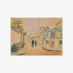 Rue de l'Abreuvoir in Montmartre by Maurice Utrillo