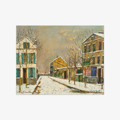Bourg-la-Reine under Snow by Maurice Utrillo