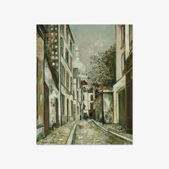 Rue Saint-Rustique by Maurice Utrillo