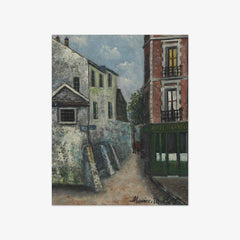La Belle Gabrielle à Montmartre by Maurice Utrillo