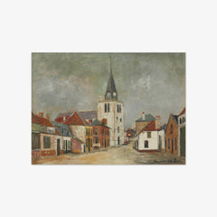Church in Bucquoy close to Arras by Maurice Utrillo