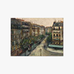 Rue Custine near Montmartre by Maurice Utrillo