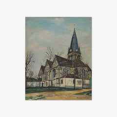 Church in Marolles by Maurice Utrillo