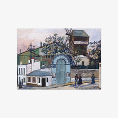Moulin de la Galette, intersection of Rue Lepic and Rue Girardon by Maurice Utrillo