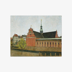 View of Holmens Church in Copenhagen by Svend Hammershøi