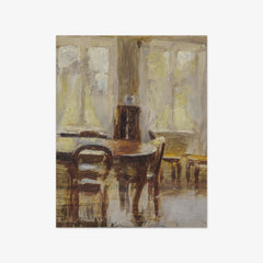 Interior. The Dining Room by Vilhelm Hammershøi