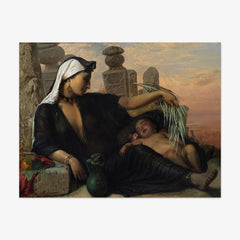 An Egyptian Fellah Woman with her Baby by Elisabeth Jerichau-Baumann