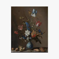 Flowers in a Wan-Li Vase, with Shells by Balthasar van der Ast