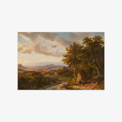 Panoramic Landscape of the Middle Rhine by Barend Cornelis Koekkoek