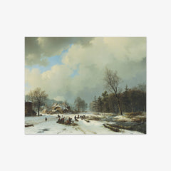 A Winter Landscape by Barend Cornelis Koekkoek