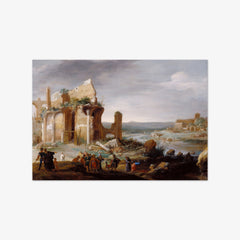 Moses and Aaron Changing the Rivers of Egypt to Blood by Bartholomeus Breenbergh