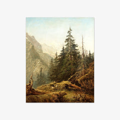 The Wetterhorn from above Rosenlaui by Benjamin Leader