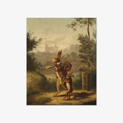 Two Hares with a Knapsack by Bernard te Gempt