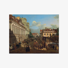 Miodowa Street by Bernardo Bellotto