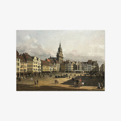 The Old Market in Dresden from Schlossgasse by Bernardo Bellotto