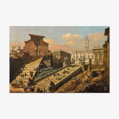 View of the Capitol with the Church of Santa Maria in Aracoeli by Bernardo Bellotto