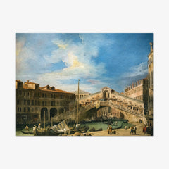 The Rialto Bridge from the South by Bernardo Bellotto