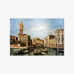 The Grand Canal towards Cannaregio with the Church of San Geremia by Bernardo Bellotto