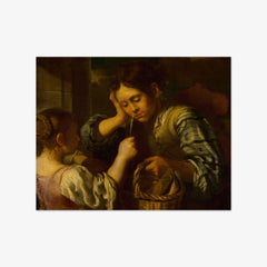 Girl Teasing a Boy by Bernhard Keil