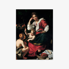 Madonna and Child with Infant Saint John by Bernardo Strozzi