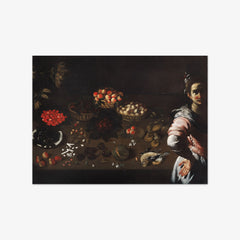 Still Life with Maid by Bernardo Strozzi