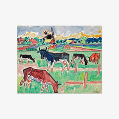 Cows in a Meadow by Max Pechstein