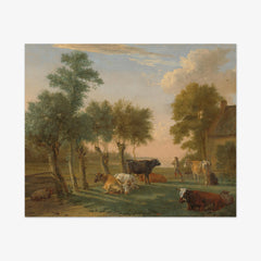 Cows in the Meadow by a Farm by Paulus Potter