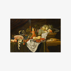 Still Life on a Draped Table by Gilliam Dandoy
