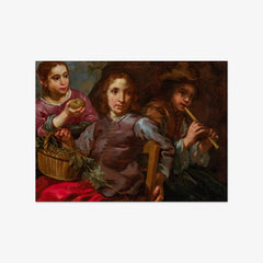 Children Before a Rocky Landscape by Bernhard Keil