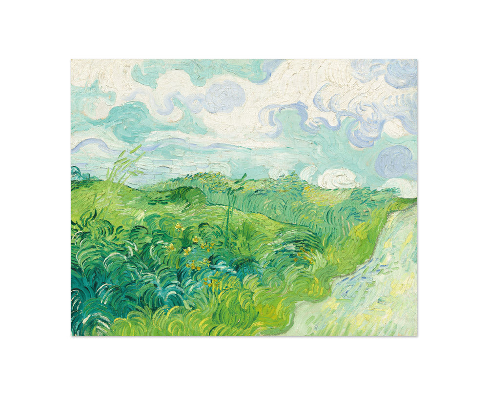 Vincent van Gogh - Green Wheat Fields Auvers - Compact / Full Bleed / No Frame - Poster