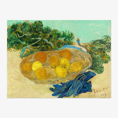 Vincent van Gogh - Still Life of Oranges and Lemons with Blue Gloves - Poster